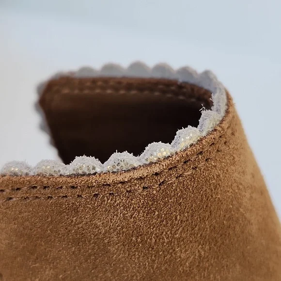 NWOT SKECHERS SUEDE TEXAS MIDWEST SHINE ANKLE BOOT - Picture 4 of 10